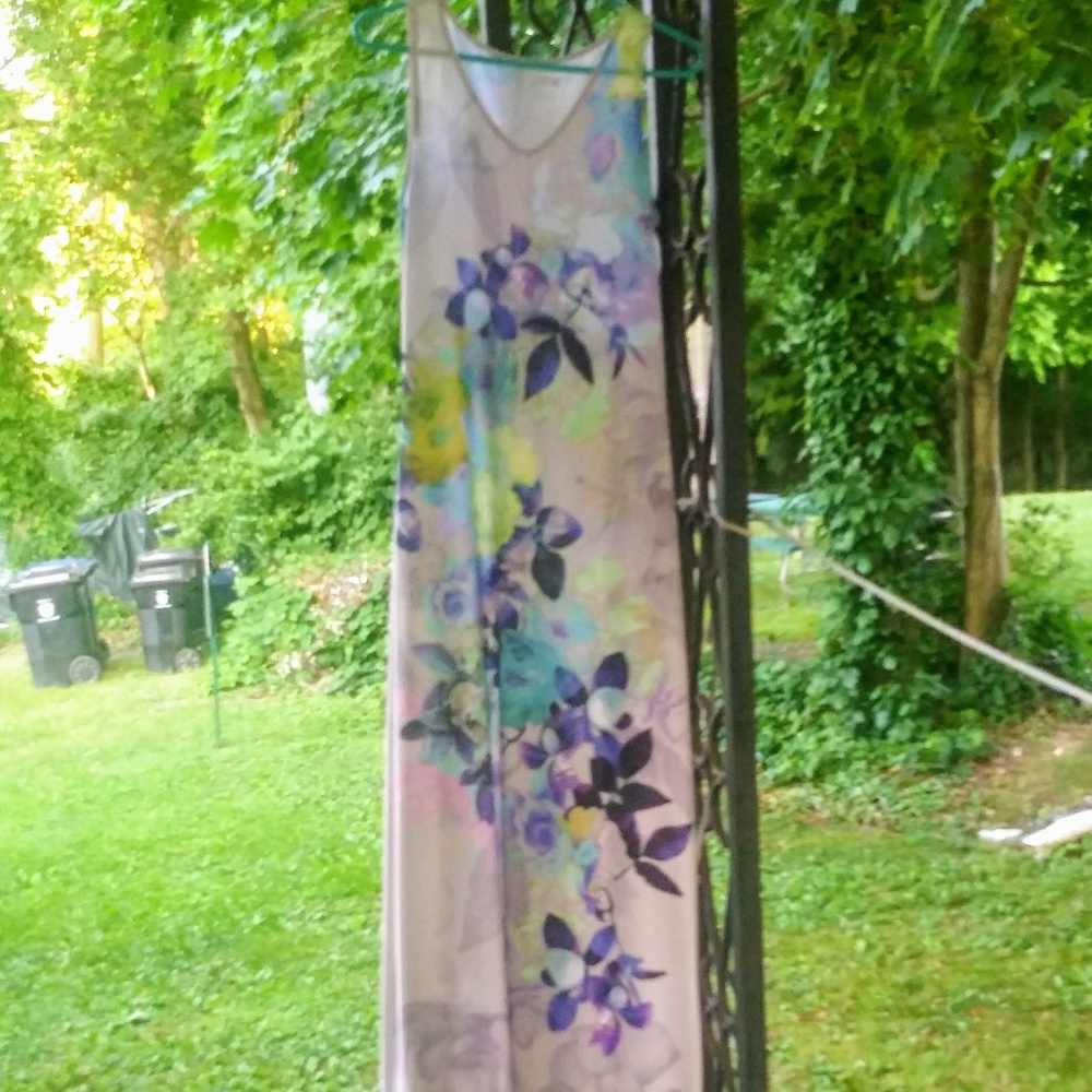 IRIS WATERCOLOR DRESS